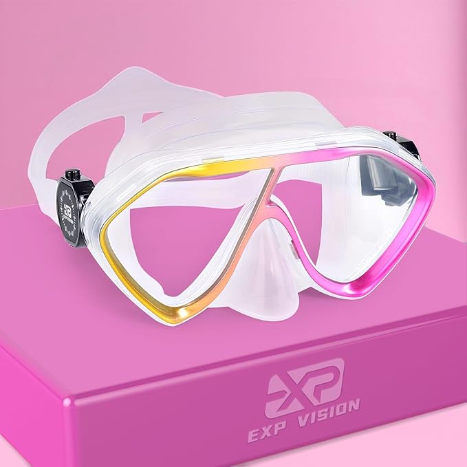 Scuba Diving Mask for Adults - Premium Anti-Fog Snorkeling Mask Comfortable & Leak-Proof Swim Goggles with Nose Cover for Scuba Diving, Snorkeling & Underwater Adventures