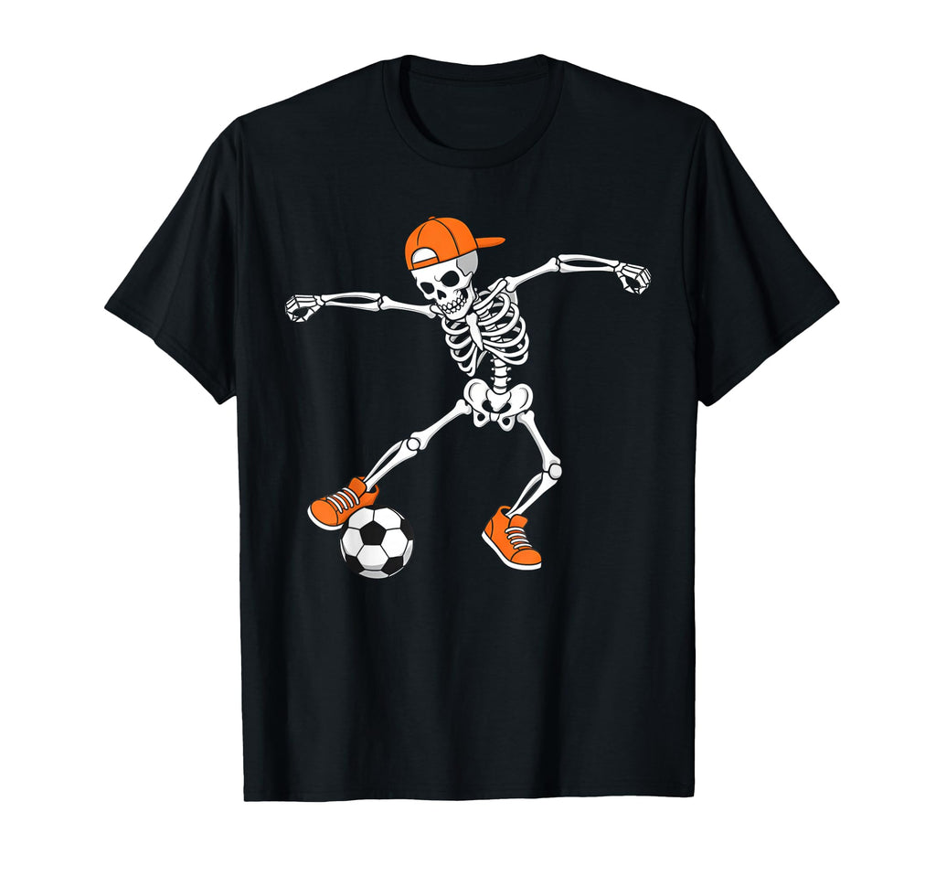 Halloween Soccer Skeleton Football T-Shirt - Aesthetic Graphic Unisex