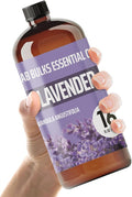 Lavender Essential Oil 16 oz Bottle for Diffusers, Candles, & Home – Aromatherapy Oil 1 Pack