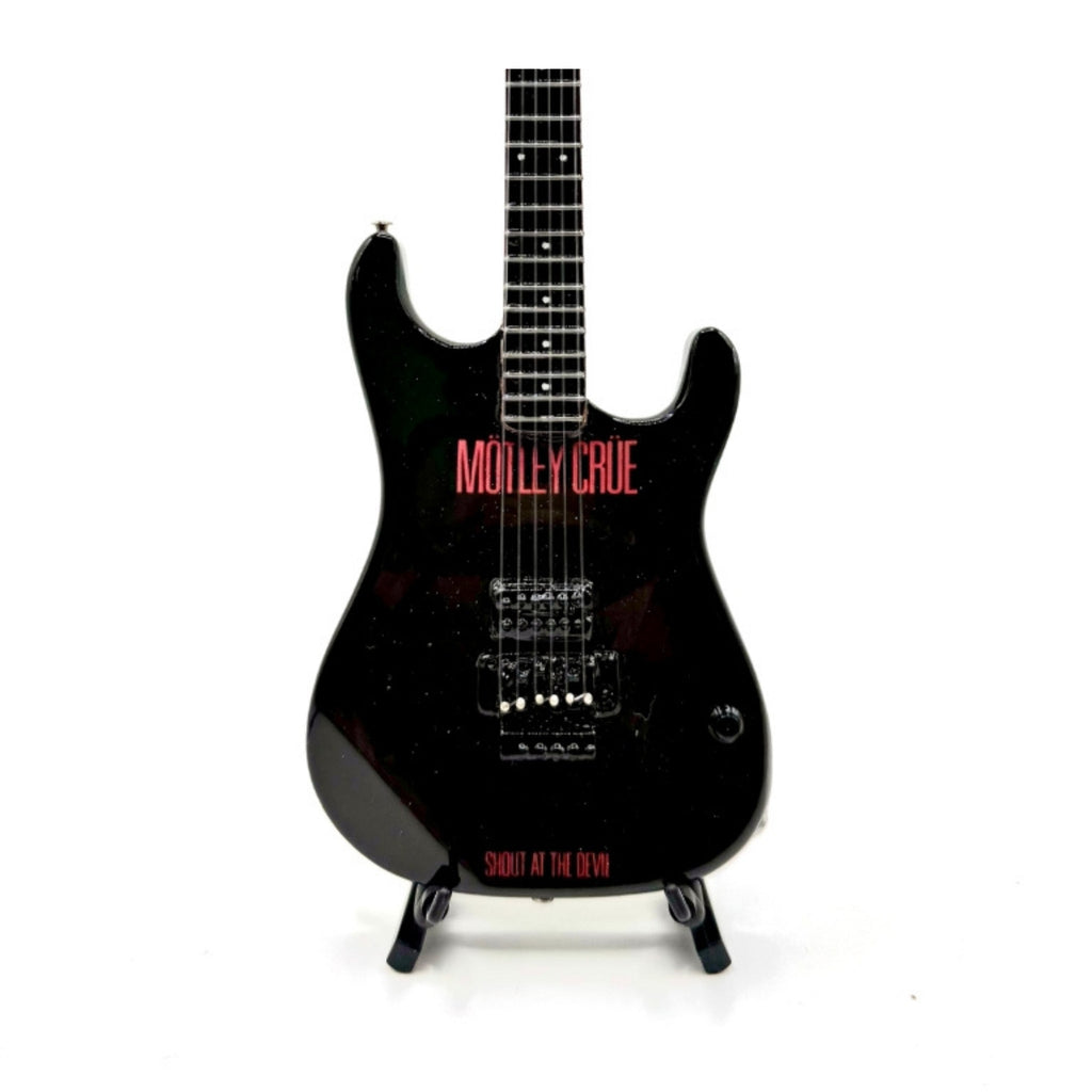 The Complete Mötley Crüe Album Cover Miniature Guitar Set – All 4 Official Mini Guitar Designs