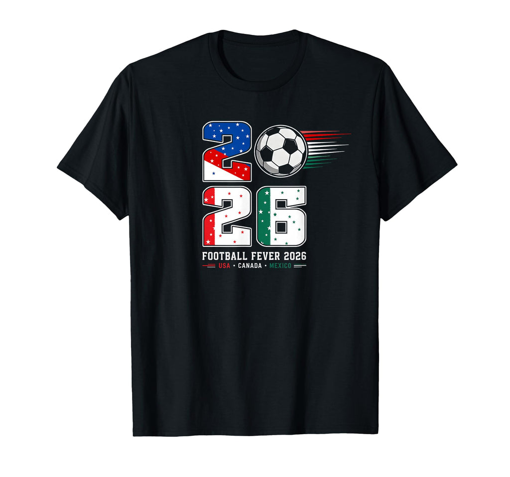 Football Fever 2026 Global Match T-Shirt - Fun Novelty Design for Adults
