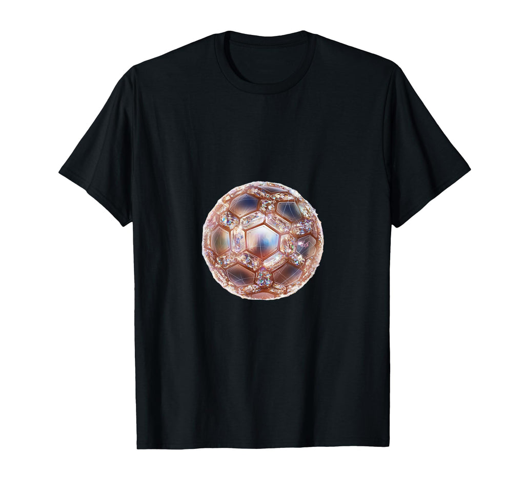 Elegant Diamond Soccer Ball Or F Tbol T-Shirt - Casual Everyday Wear Unisex