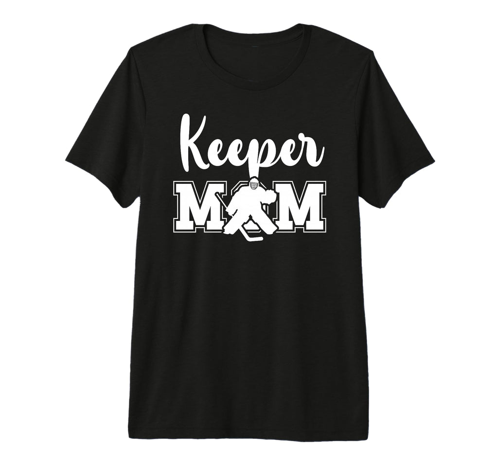 Hockey Keeper Mom Ice Hockey Goalie T-Shirt - Casual Everyday Wear Unisex