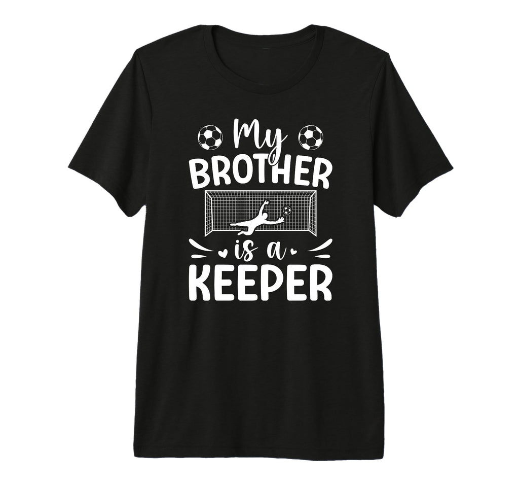 Proud Soccer Keeper Sister Soccer T-Shirt - Graphic Print for Adults