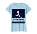 Soccer Dreams Alive Womens Passion T-Shirt - Unique Graphic for Adults