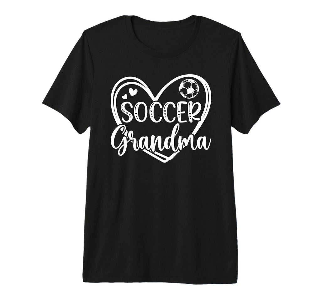 Soccer Grandma Heart Grandma Soccer T-Shirt - Trendy Graphic Men Women