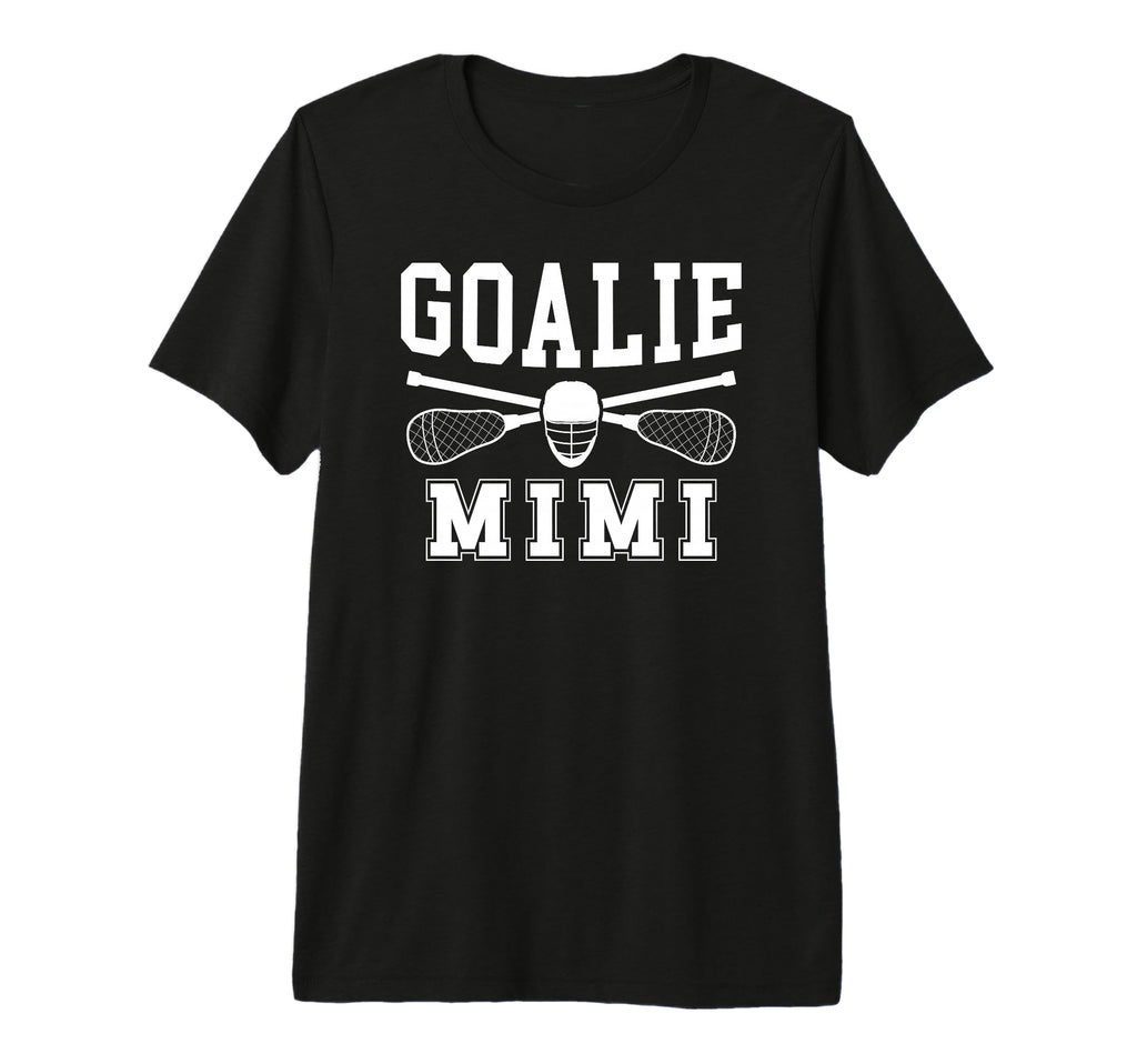 Lacrosse Goalie Mimi Lacrosse T-Shirt - Minimalist Print for Adults
