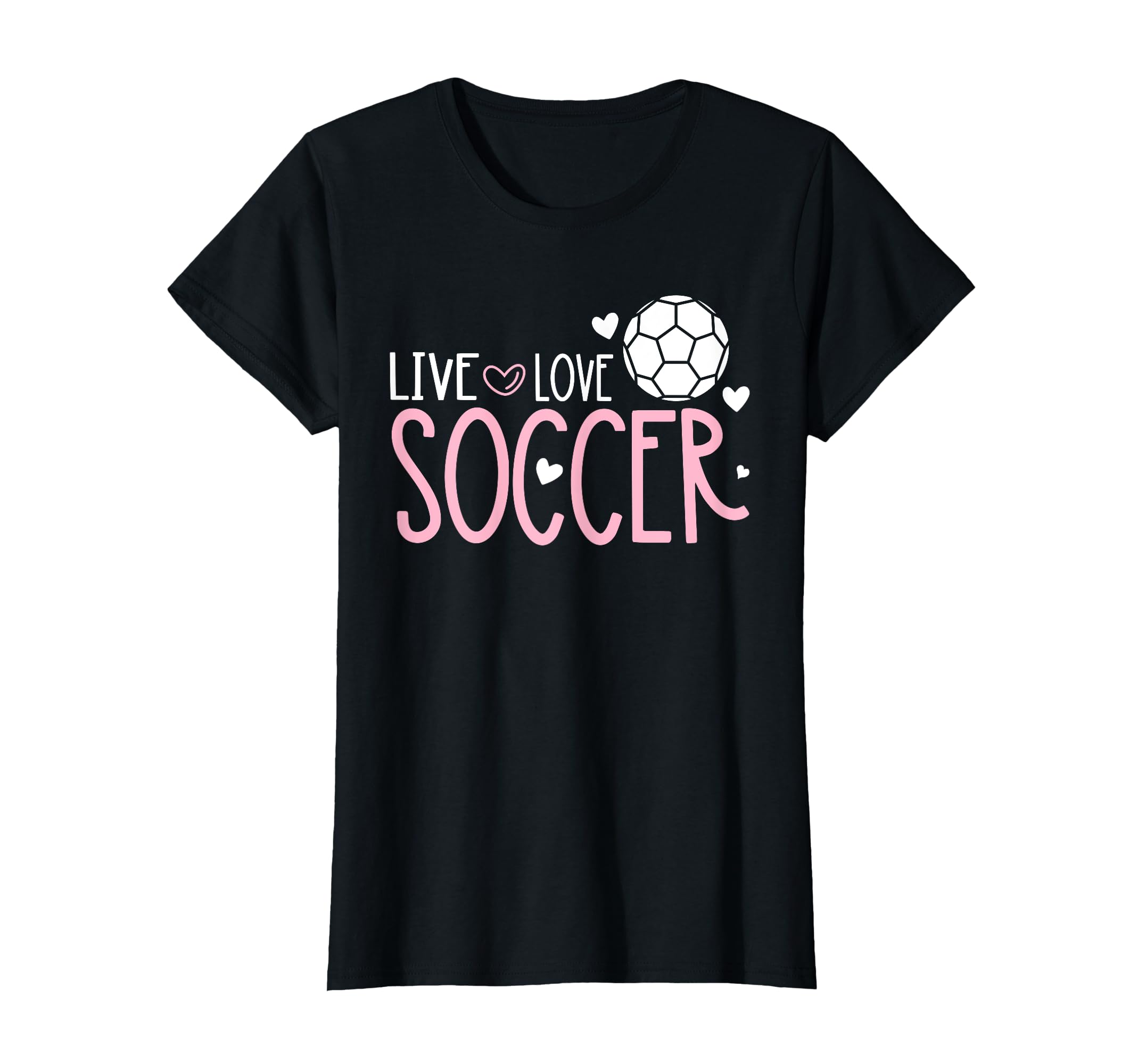 Soccer Soccer Player Live Love T-Shirt - Fun Novelty Design for Adults