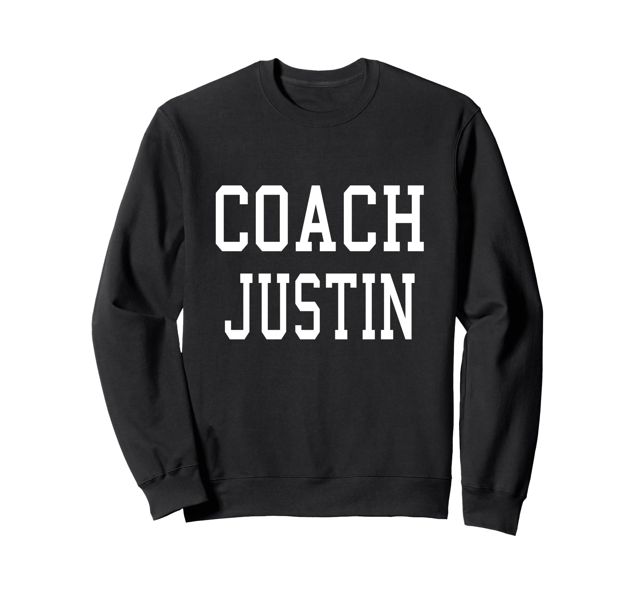 Coach Justin Custom Football Soccer Sweatshirt - Graphic Print Men Women