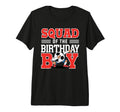 Squad Birthday Soccer Team Birthday T-Shirt - Minimalist Print for Adults