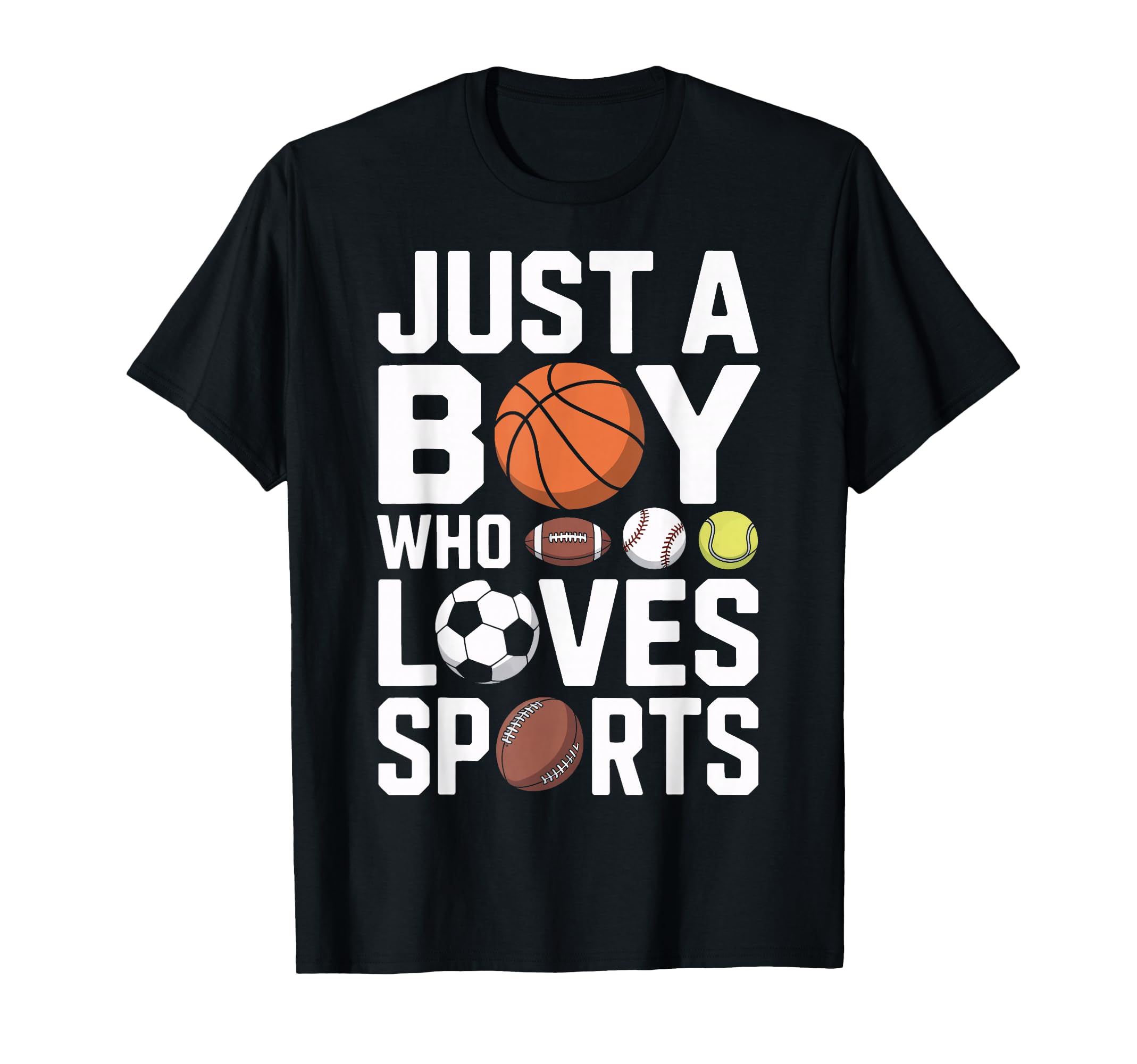 Basketball Soccer Just Who Loves T-Shirt - Casual Everyday Wear Unisex