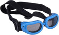 Outdoor Dog Sunglasses Anti-UV Eye Protection Goggles Waterproof Windproof Anti-Fog for Small Pet Puppy Cat (Blue)