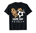 Game Day Vibes Funny Soccer Mom T-Shirt - Minimalist Print Men Women