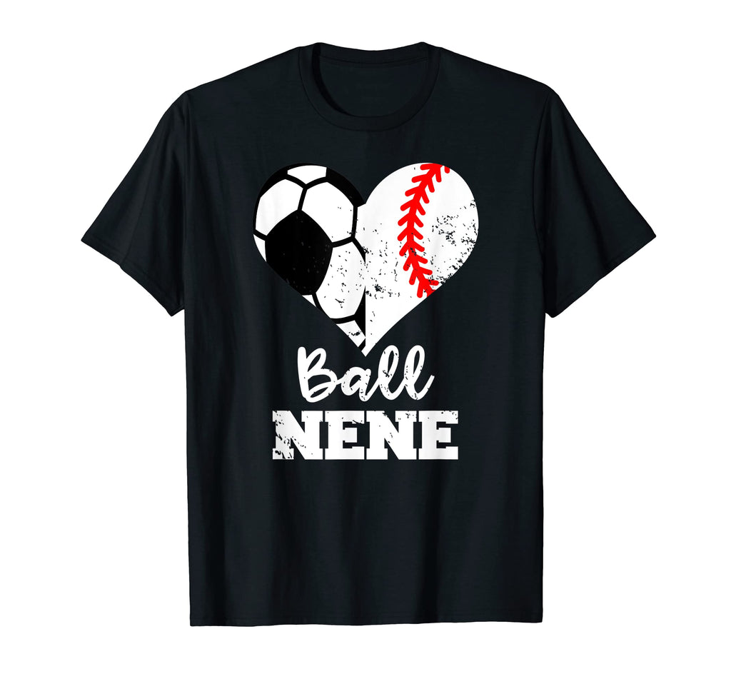 Ball Nene Heart Funny Soccer Baseball T-Shirt - Minimalist Print Unisex