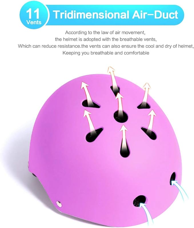 Adjustable Helmet for Ages 3-16 Kids Toddler Boys Girls Youth,Protective Gear with Elbow Knee Wrist Pads for Multi-Sports Skateboarding Bike Riding Scooter Inline skatings Longboard Roller Skate