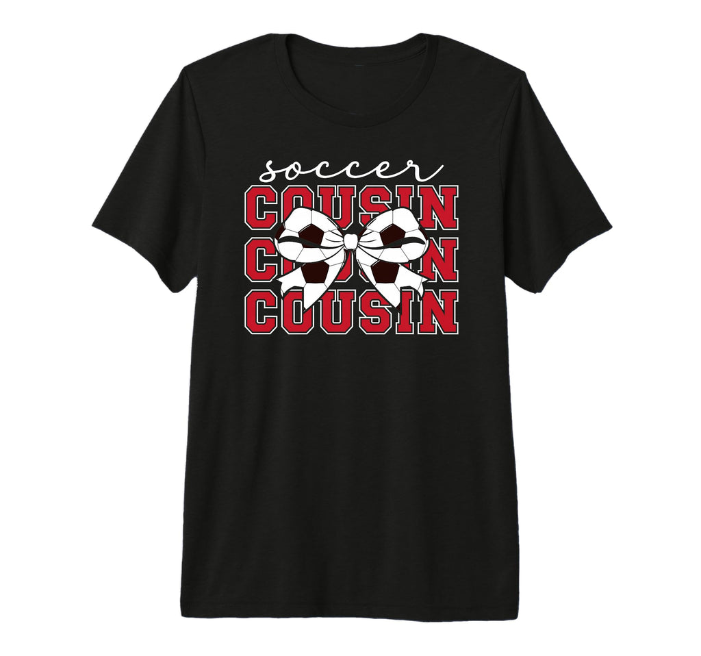 Soccer Cousin Coquette Soccer Player T-Shirt - Minimalist Print Men Women