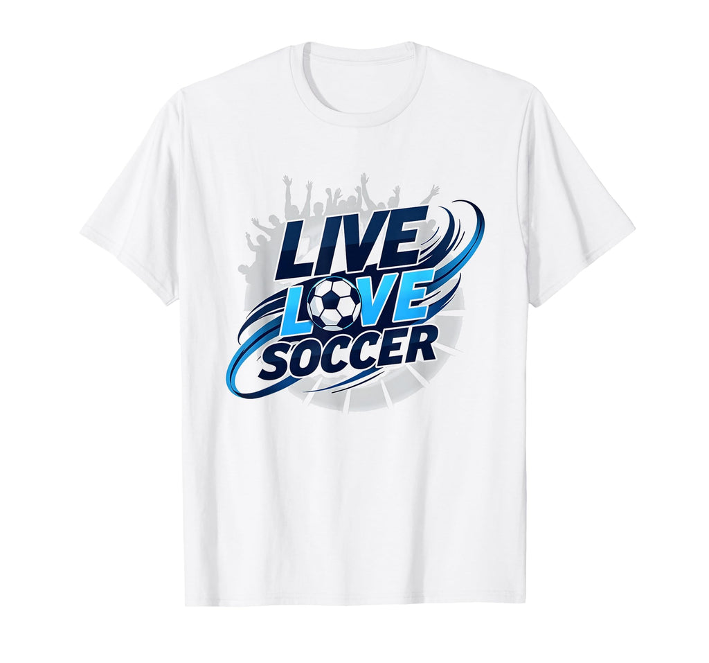 Soccer Mom Live Love Soccer Passion Sweatshirt - Trendy Graphic Men Women
