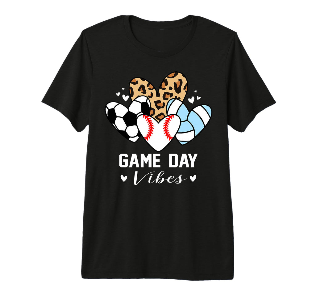 Game Day Vibes Funny Baseball T-Shirt - Graphic Print for Adults