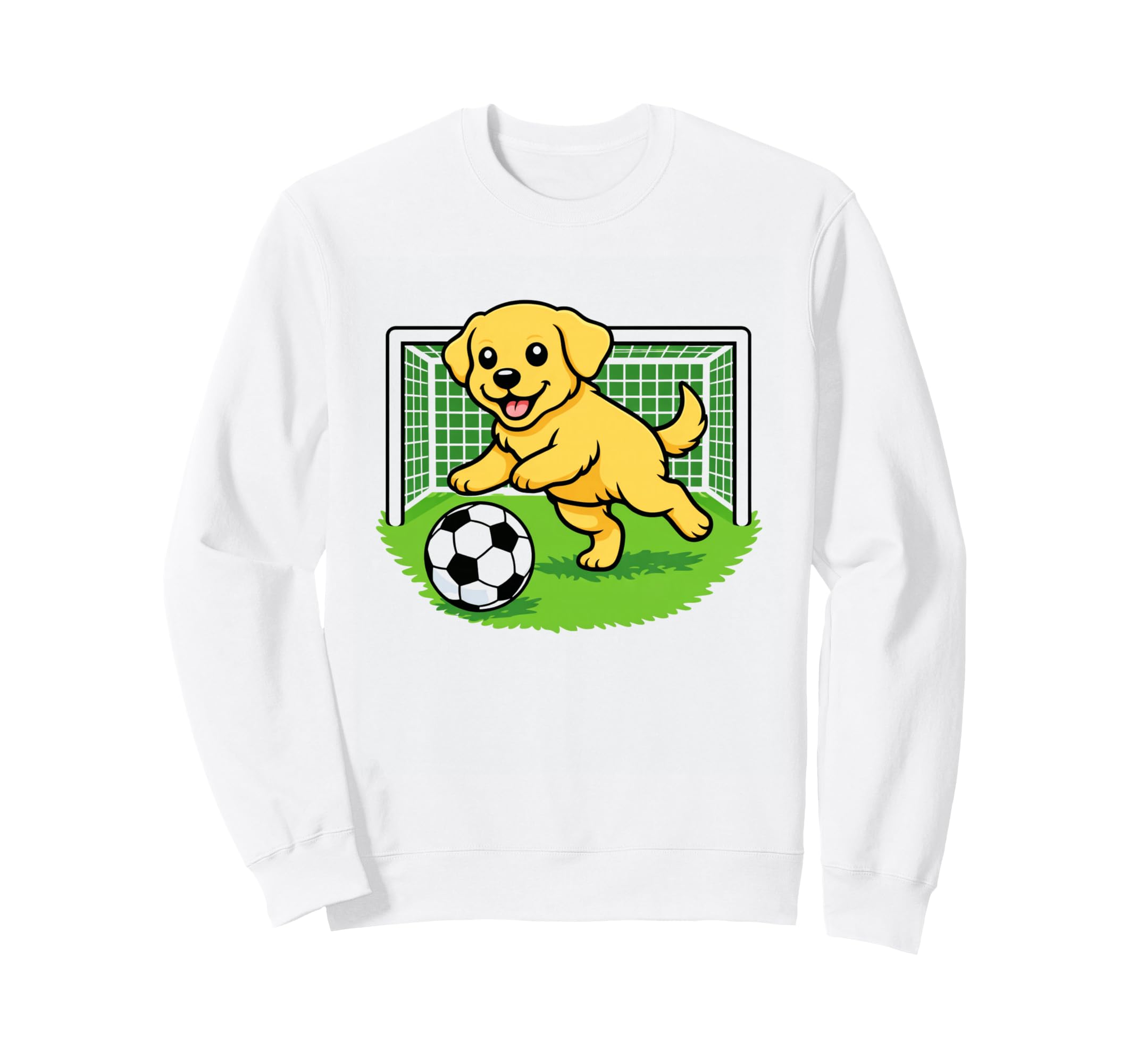 Labrador Retriever Goalies Lab Sweatshirt - Graphic Print for Adults