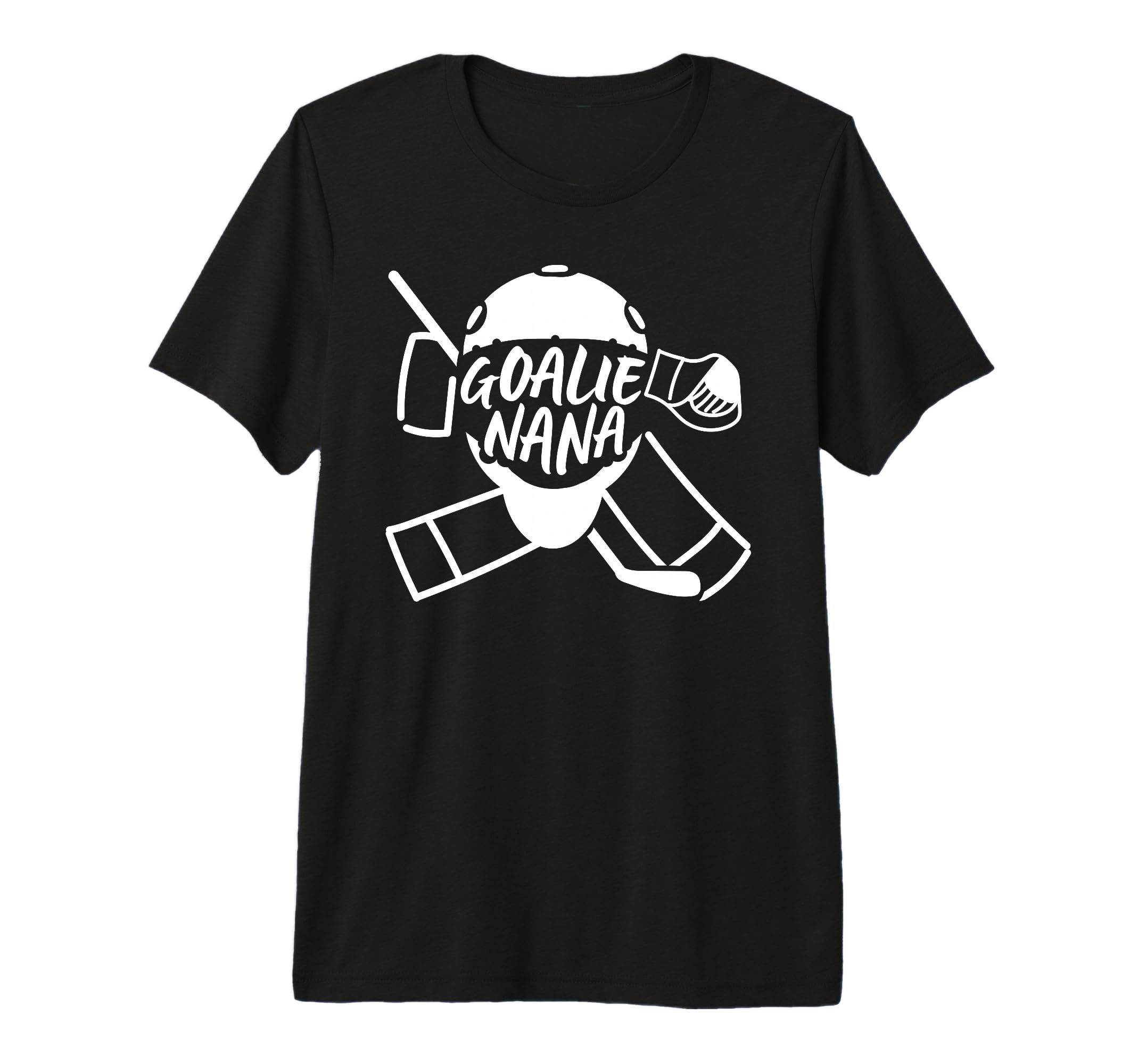 Ice Hockey Goalie Nana Hockey Keeper T-Shirt - Custom Art Print Unisex