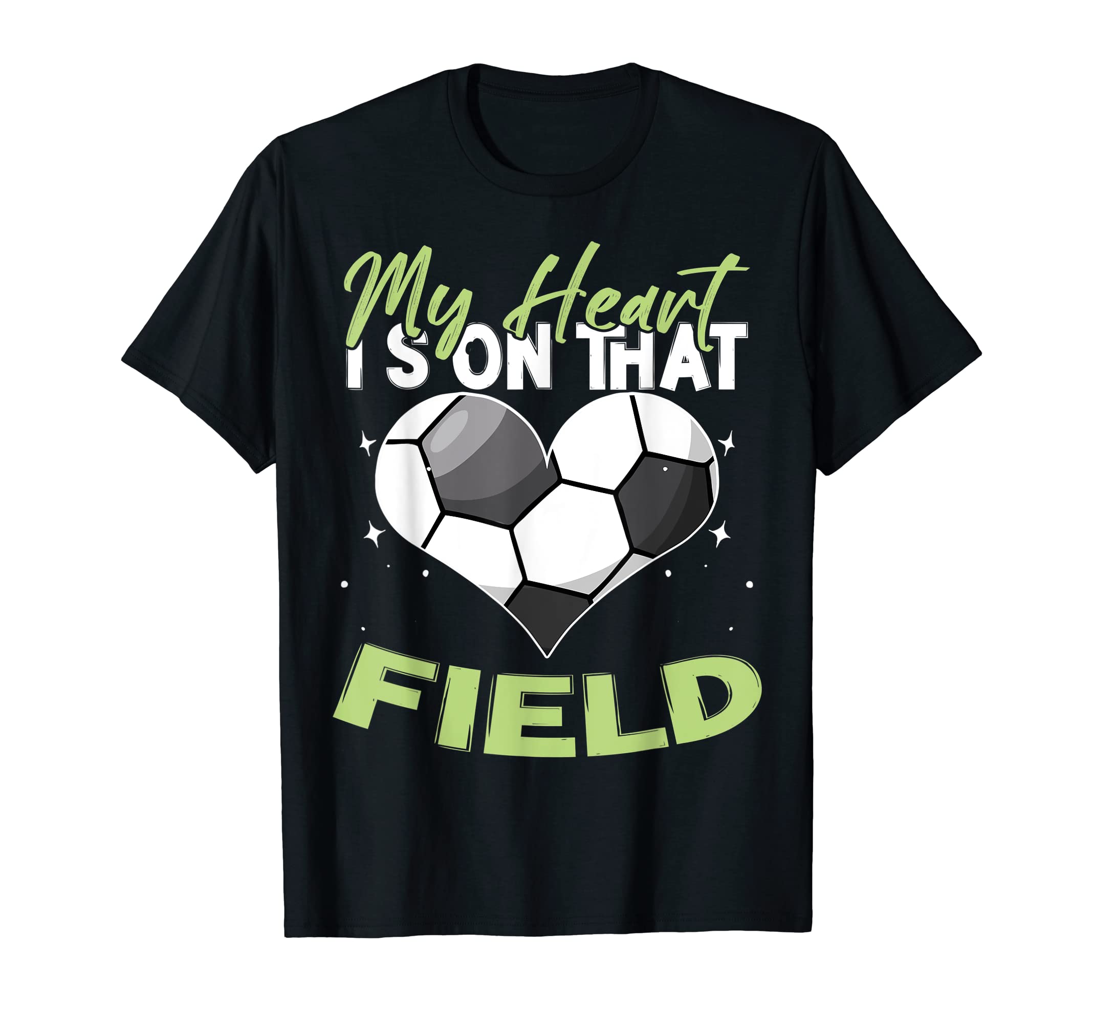 Soccer My Heart Is That Field T-Shirt - Trendy Graphic Men Women