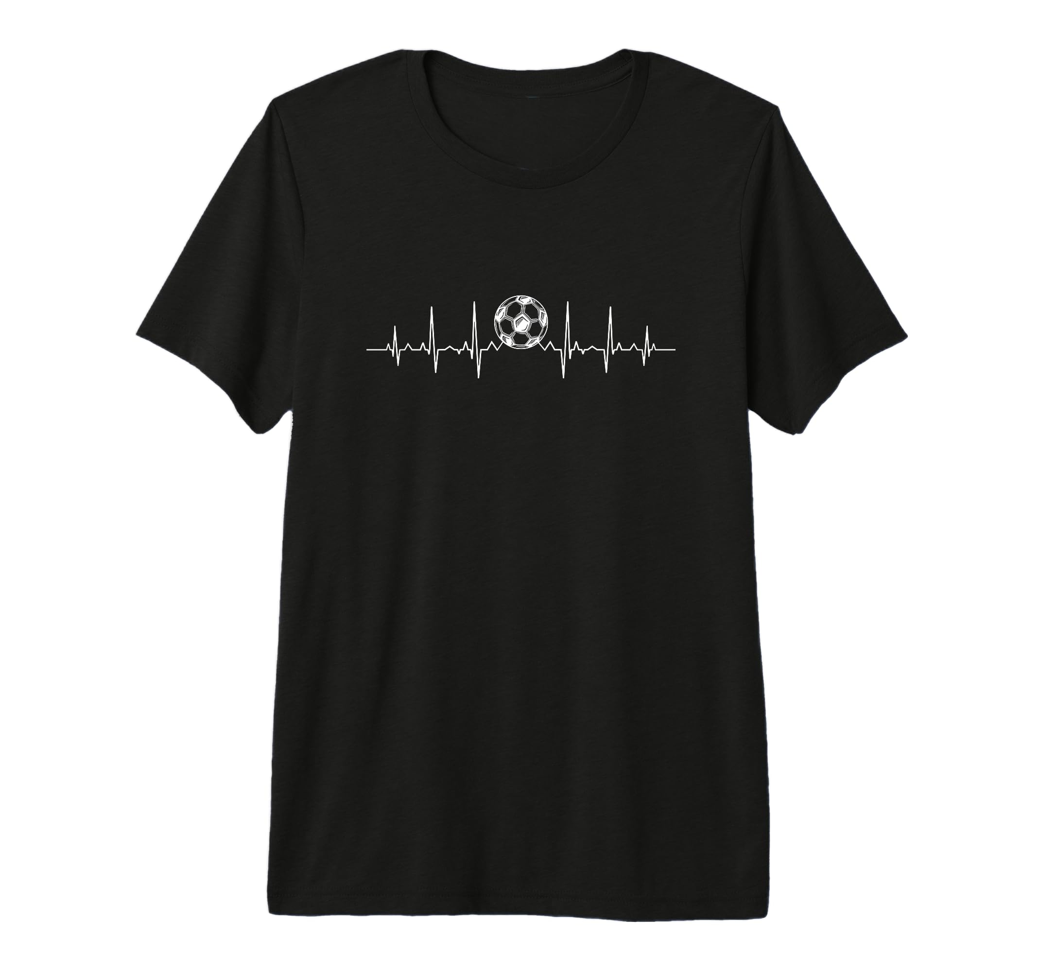 Football Ecg Heartbeat T-Shirt - Casual Everyday Wear Men Women