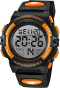 Kids Watch,Boys Watch for 3-15 Year Old Boys,Digital Sport Outdoor Multifunctional Chronograph LED 50 M Waterproof Alarm Calendar Analog Watch for Children with Silicone Band,Kids Gift