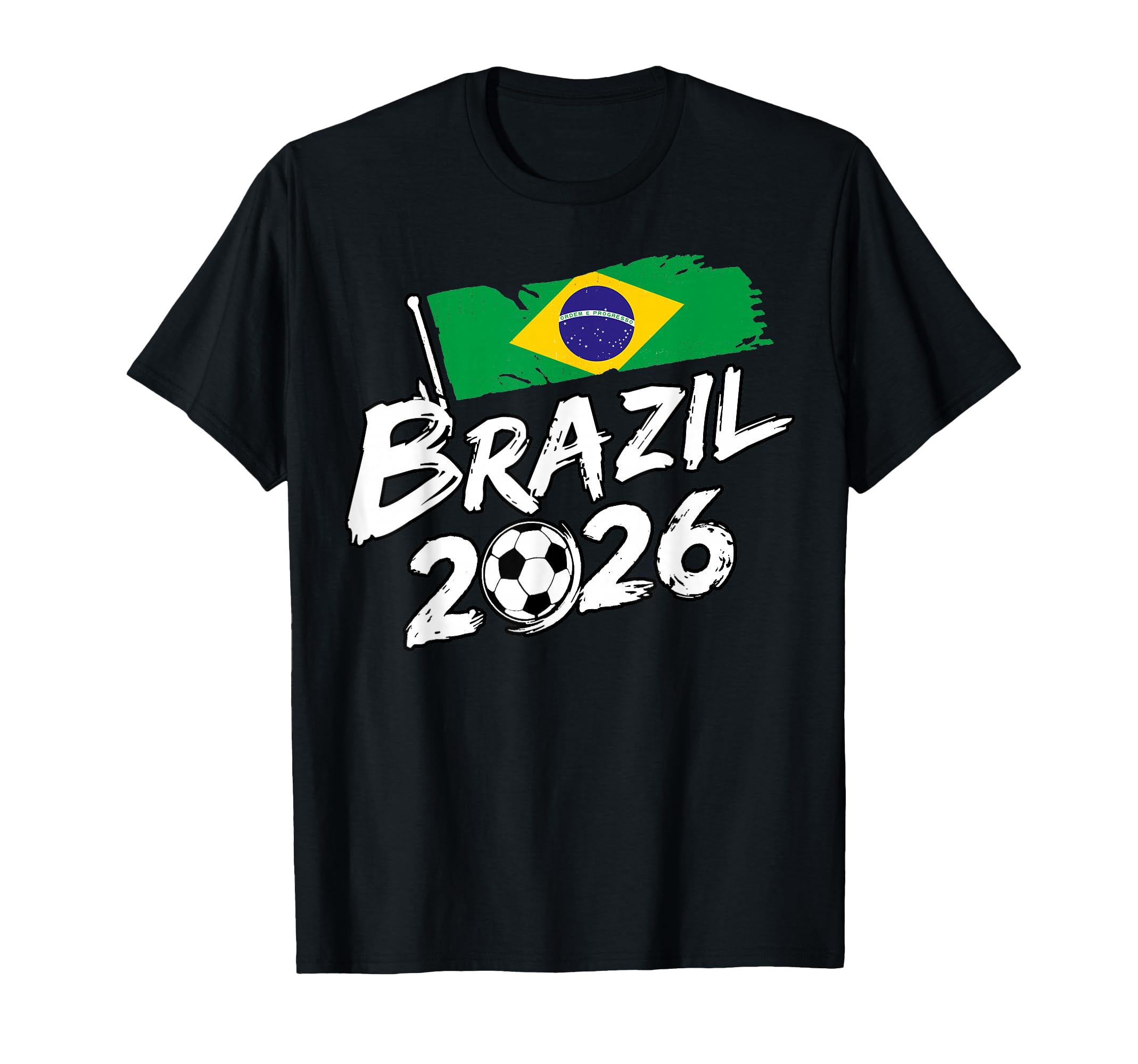 Brazil Football Soccer Game Player Fan T-Shirt - Trendy Graphic Men Women