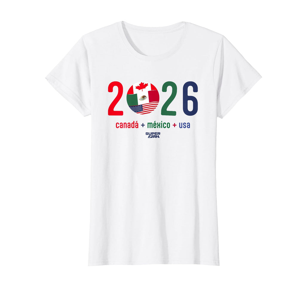 Superfan 2026 Canada Mexico Usa T-Shirt - Streetwear Style for Adults