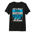 Mens Soccer Coaching Training T-Shirt - Minimalist Print for Adults