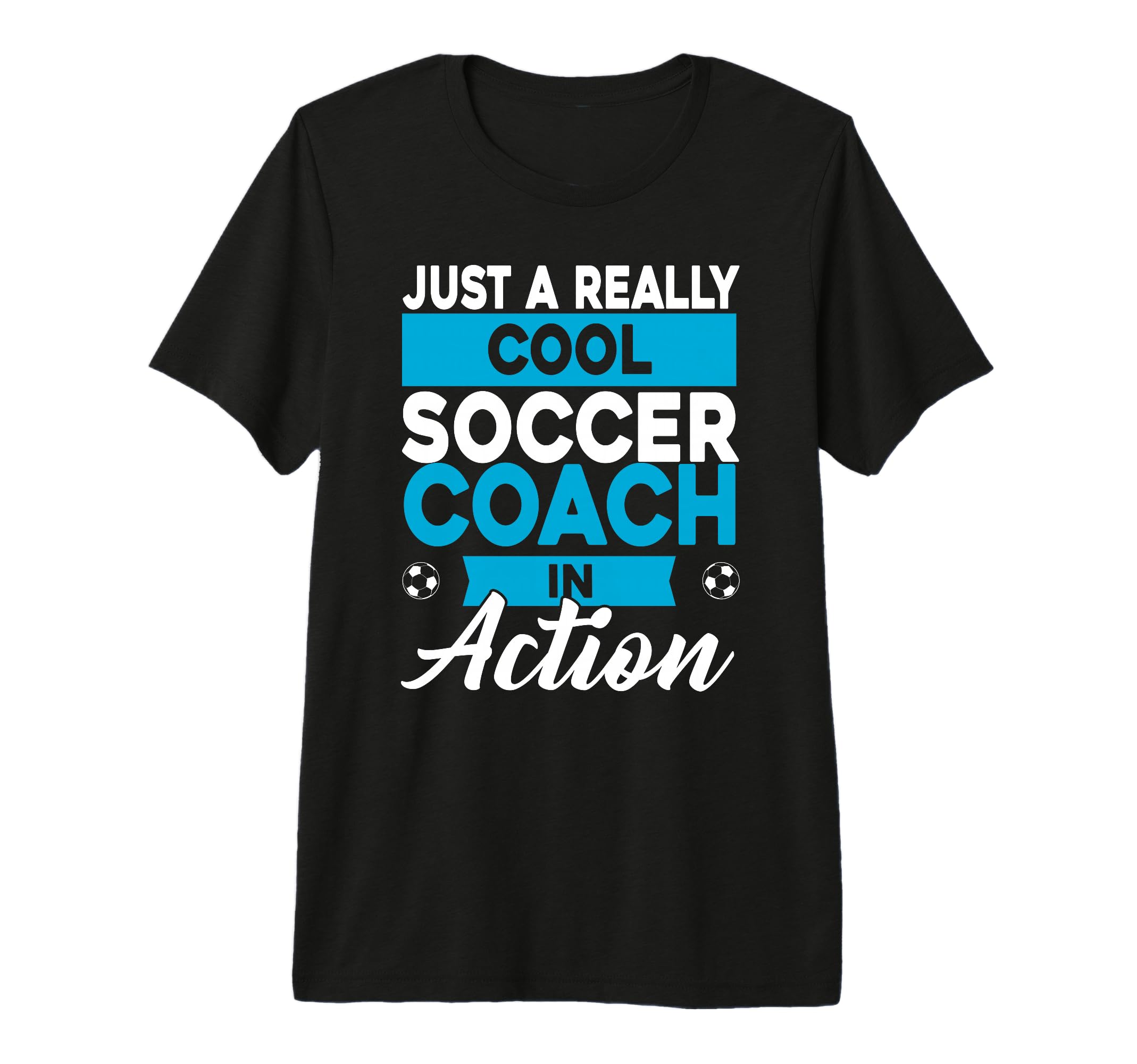 Mens Soccer Coaching Training T-Shirt - Minimalist Print for Adults