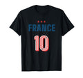 France Soccer 10 Football Game Fan T-Shirt - Custom Art Print for Adults