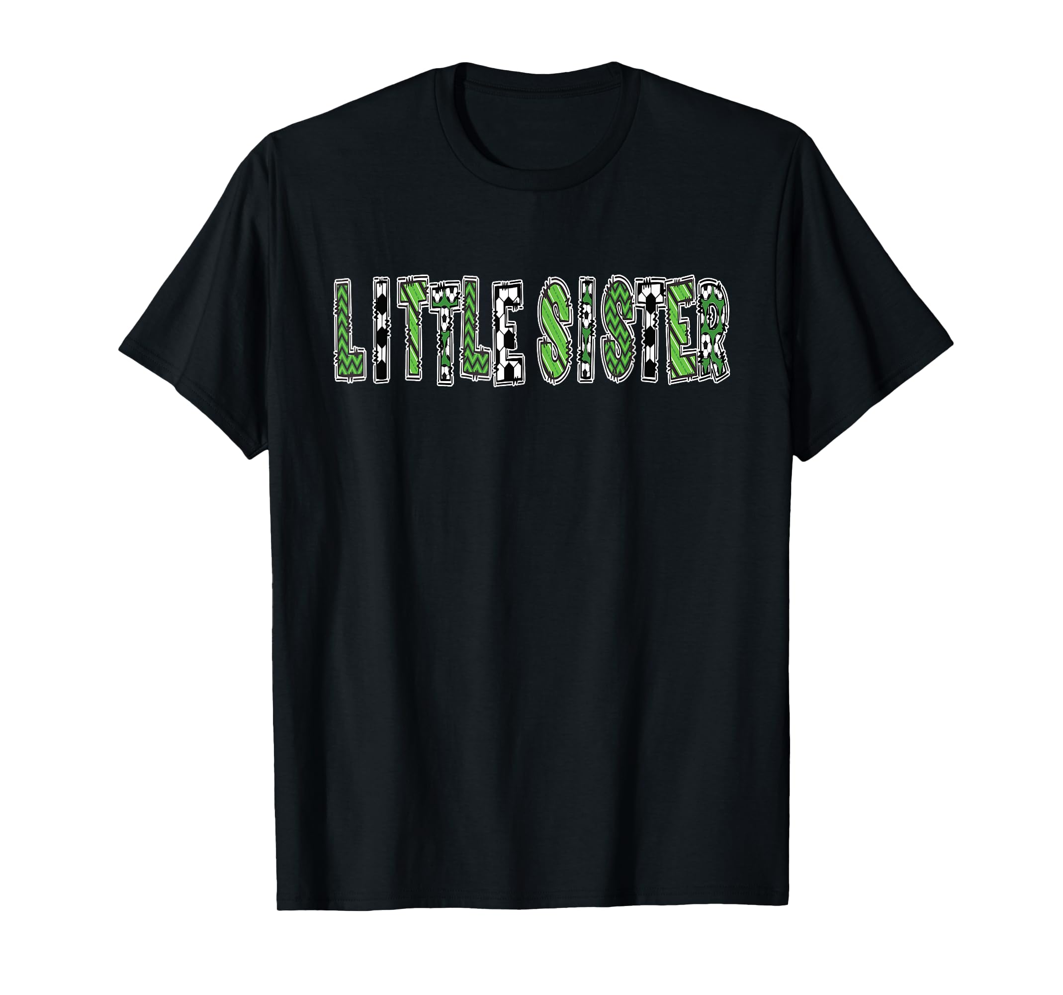 Soccer Little Sister Birthday Party T-Shirt - Graphic Print Men Women