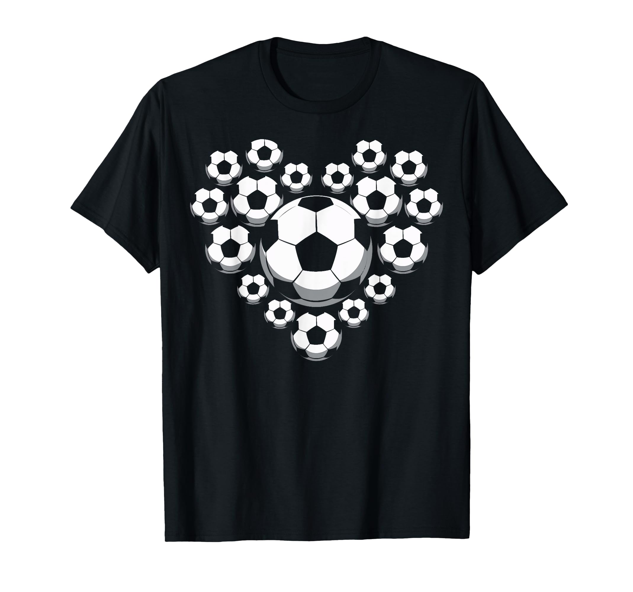 Valentines Day Soccer Heart T-Shirt - Streetwear Style Men Women