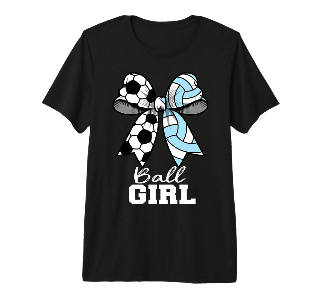 Ball Soccer Volleyball Coquette Bow T-Shirt - Streetwear Style Unisex
