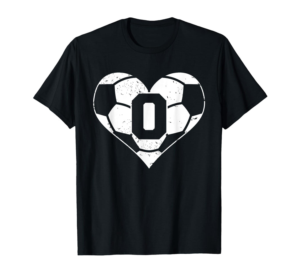 Soccer Number 0 Jersey Funny Soccer T-Shirt - Fun Novelty Design Men Women