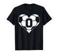 Soccer Number 0 Jersey Funny Soccer T-Shirt - Fun Novelty Design Men Women