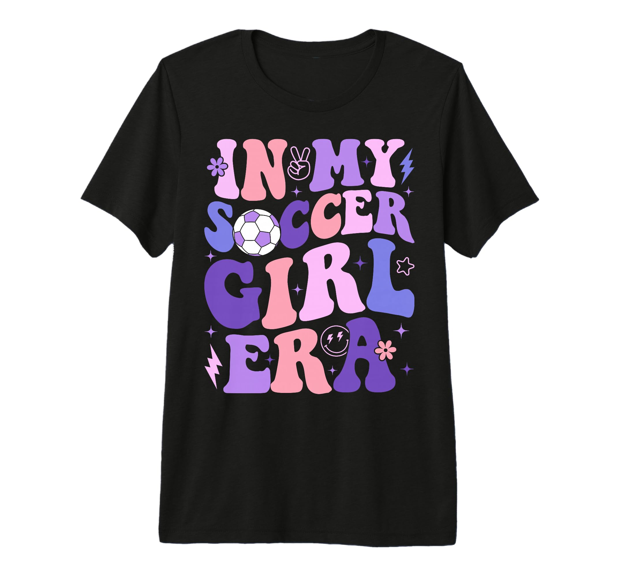 My Soccer Era Groovy Soccer Tri Blend T-Shirt - Trendy Graphic Men Women