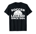 Born 1954 Player Sports Team Soccer Birthday T-Shirt - Graphic Print Unisex