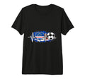 Heartbeat Cape Verde Flag Football T-Shirt - Fun Novelty Design Unisex