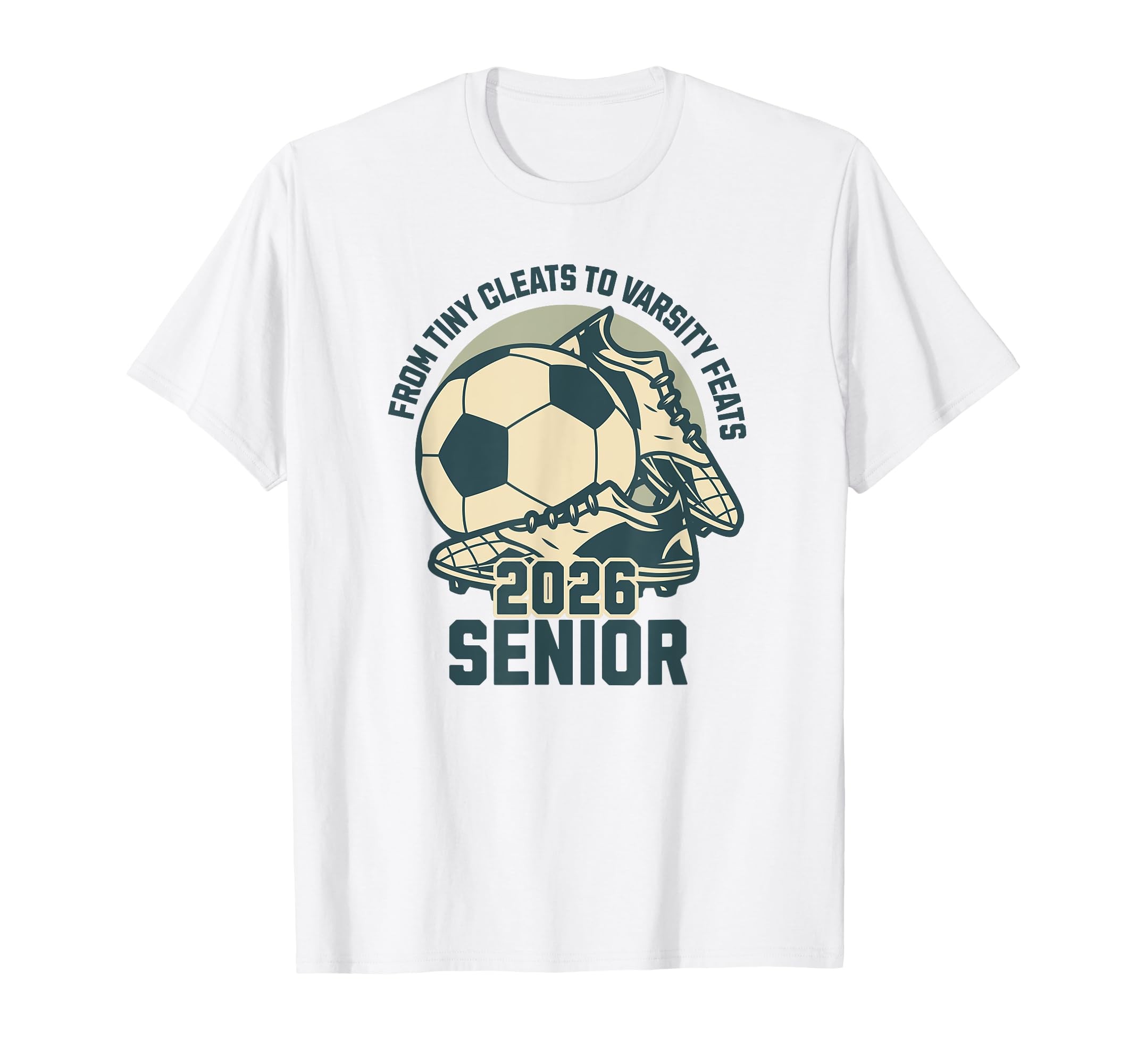 Soccer Senior 2026 Tiny Cleats T-Shirt - Custom Art Print Men Women