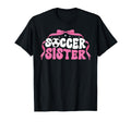 Soccer Sister Coquette Soccer T-Shirt - Casual Everyday Wear Men Women