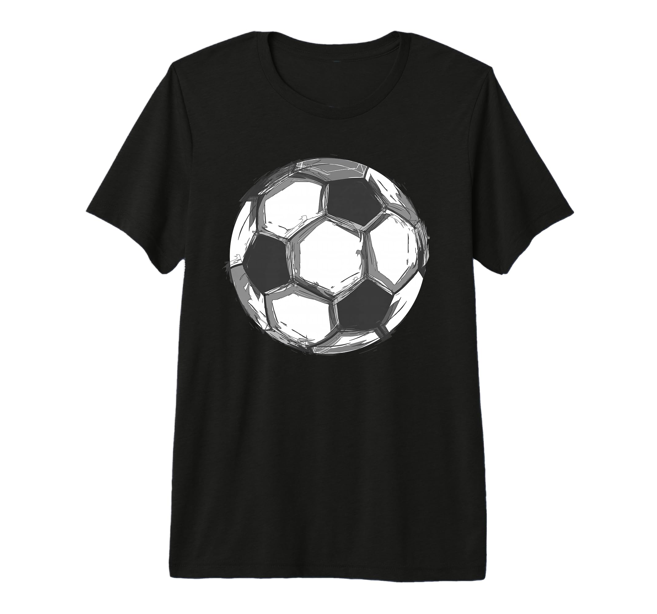 Soccer Ball Sports Players Or Fans Tri T-Shirt - Graphic Print for Adults