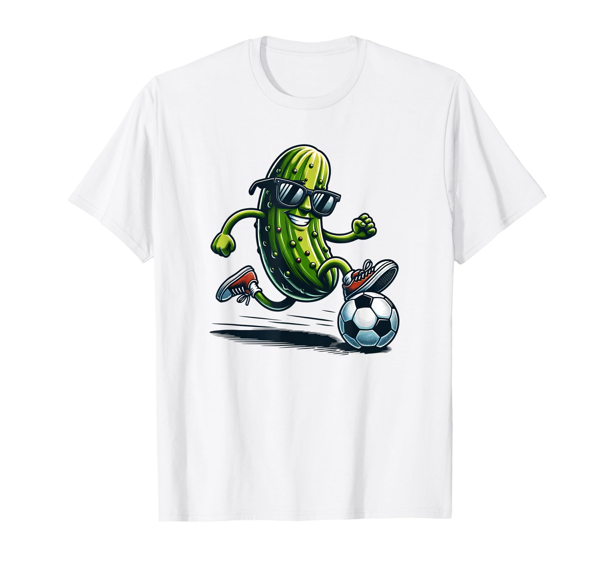 Funny Pickle Playing Soccer And T-Shirt - Streetwear Style for Adults