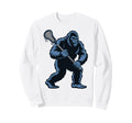 Bigfoot Lacrosse Sasquatch Lax Sweatshirt - Custom Art Print for Adults