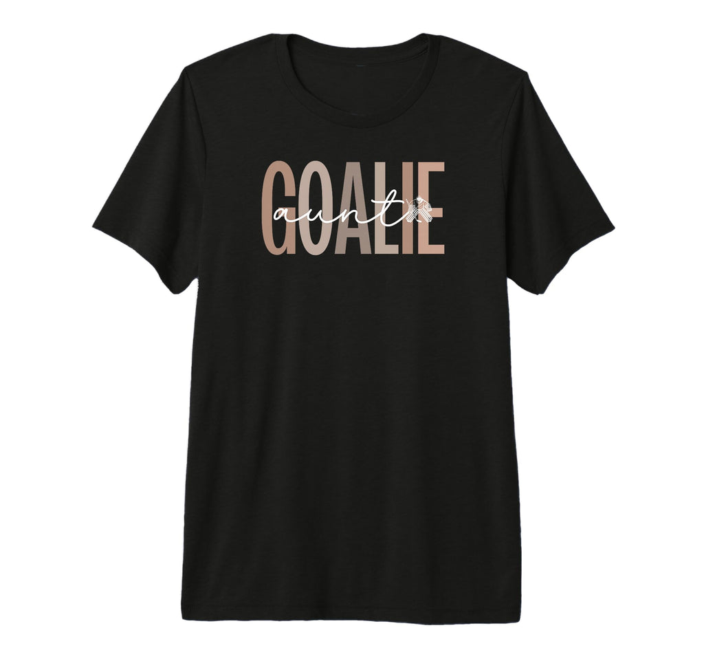 Ice Hockey Goalie Aunt Hockey Keeper T-Shirt - Unique Graphic Men Women