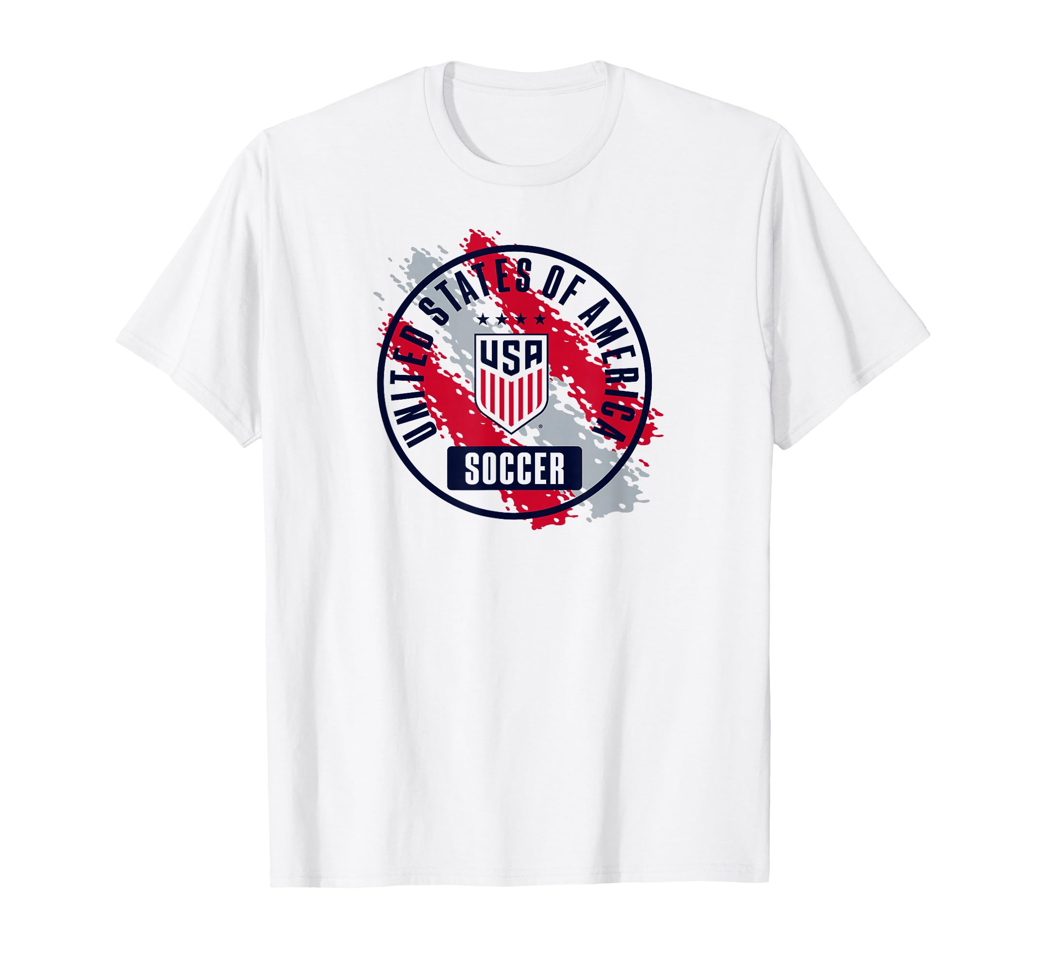 Usa Soccer Paint White Uswnt T-Shirt - Custom Art Print Men Women