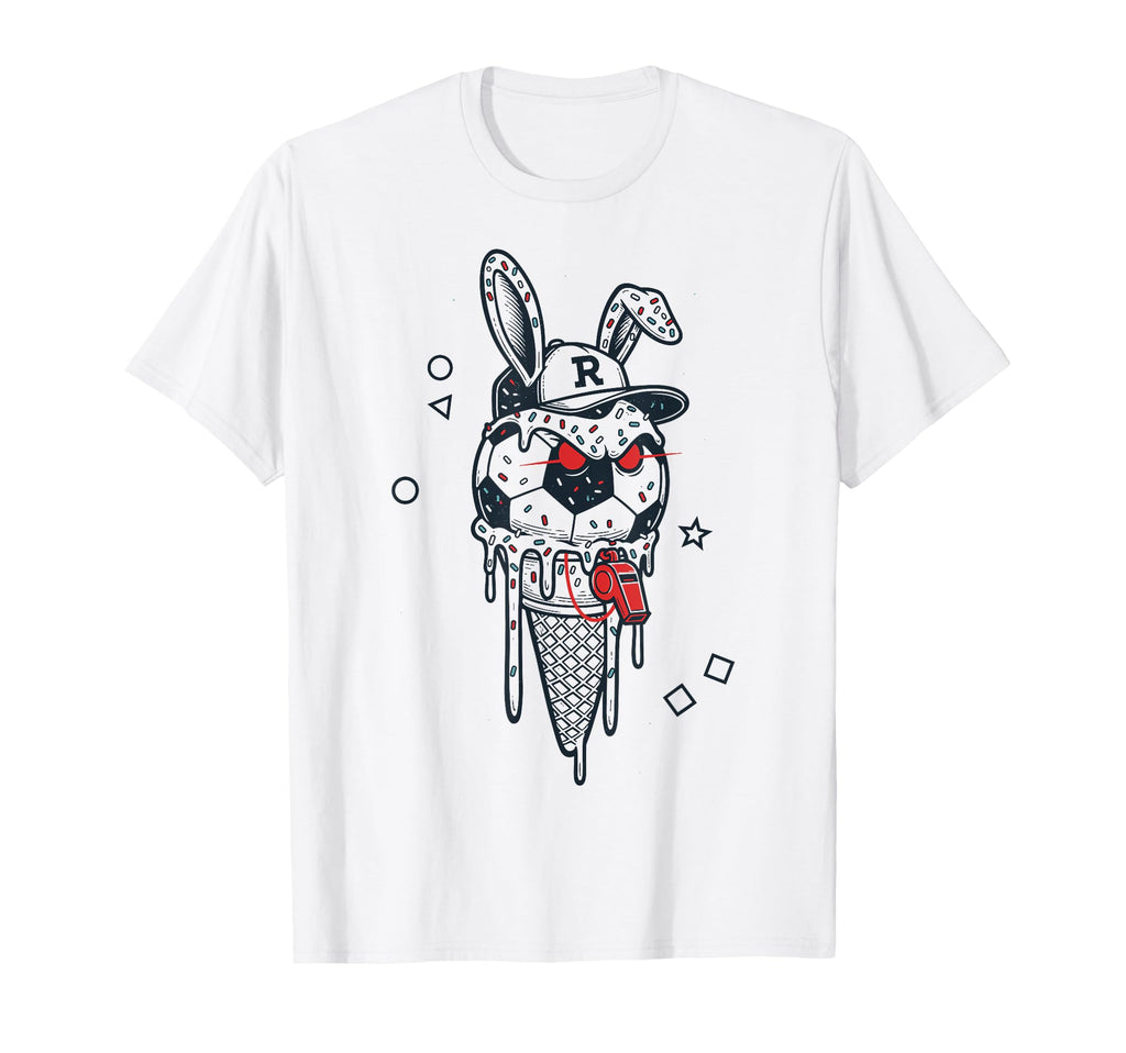 Soccer Bunny Referee Whistle Rabbit T-Shirt - Streetwear Style Men Women