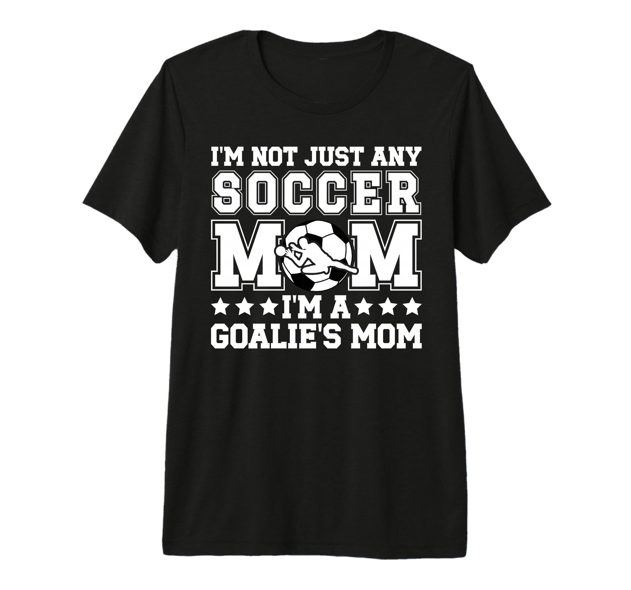 Goalies Mom Soccer Keeper Mom Soccer T-Shirt - Graphic Print for Adults