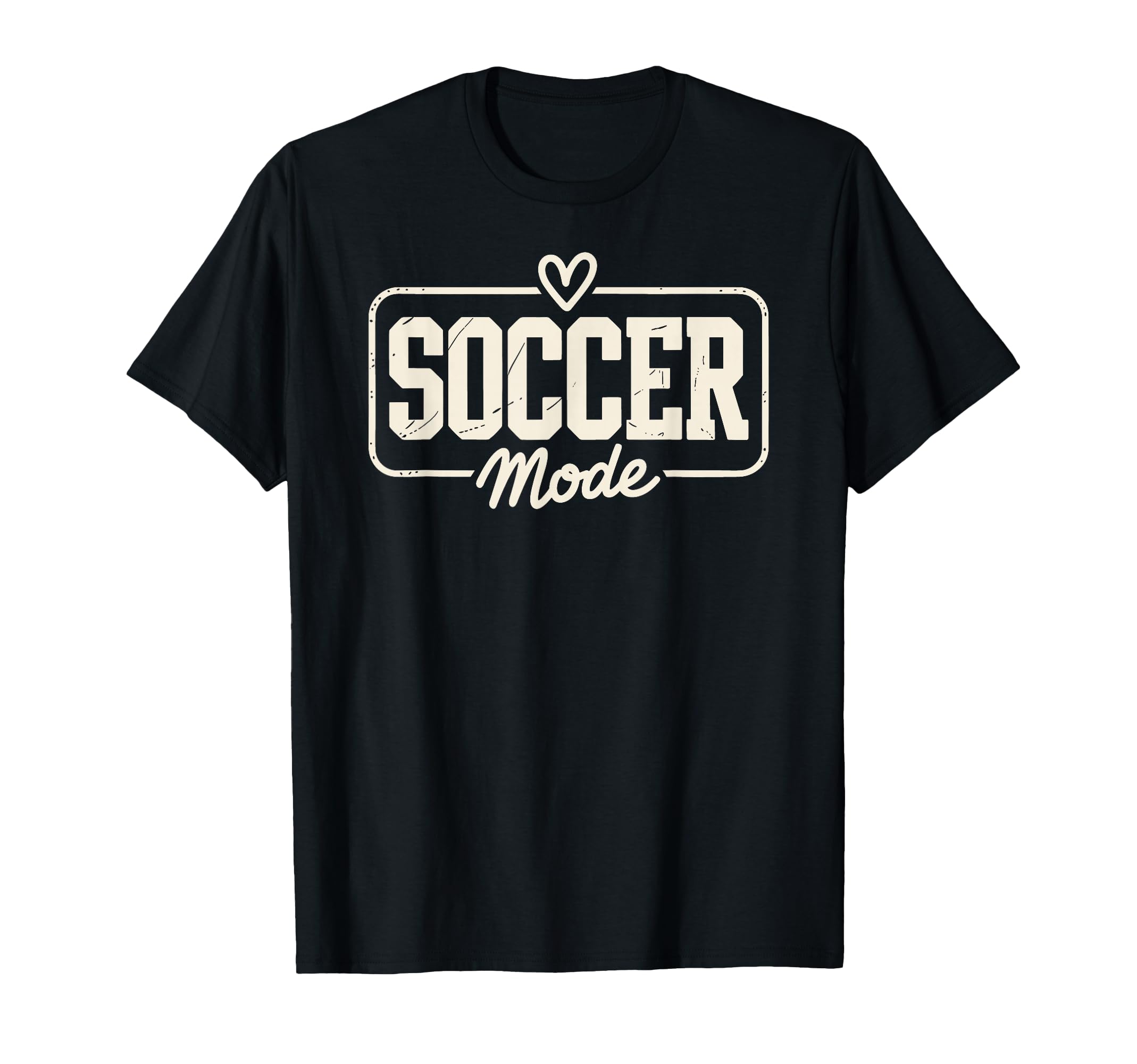 Soccer Mode Fun Heart And Field T-Shirt - Novelty Apparel for Adults